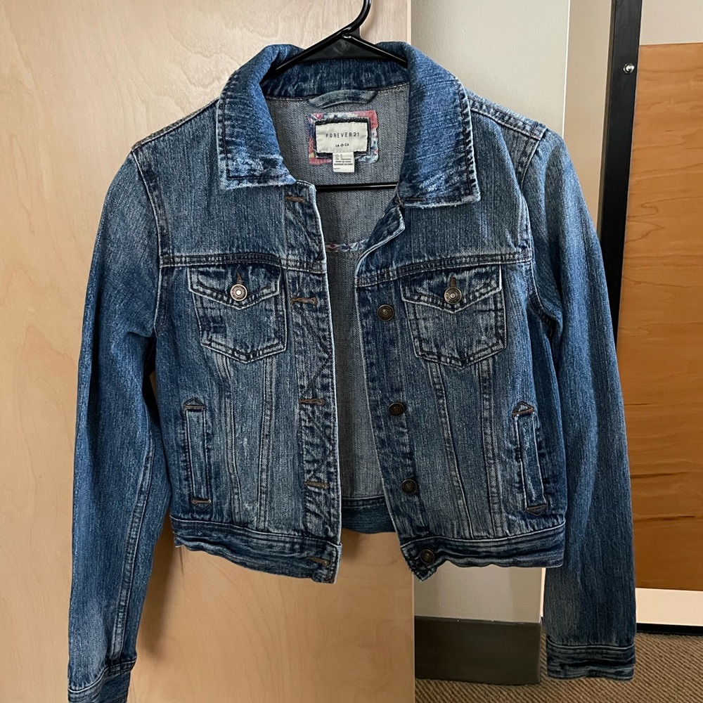 F21 Fitted Jean Jacket